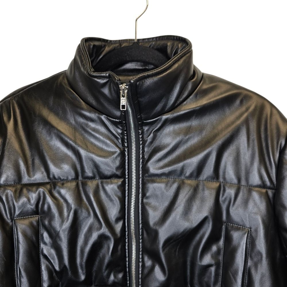 SHEIN Women's L Black Zip Puffer Crop Jacket - Picture 3 of 16